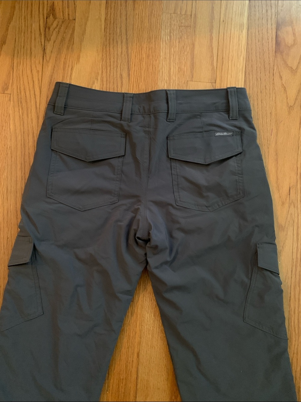 NWT Eddie Bauer Women's Charcoal Hiking Pants Pink Fleece Lining Women’s 4P - Picture 8 of 16